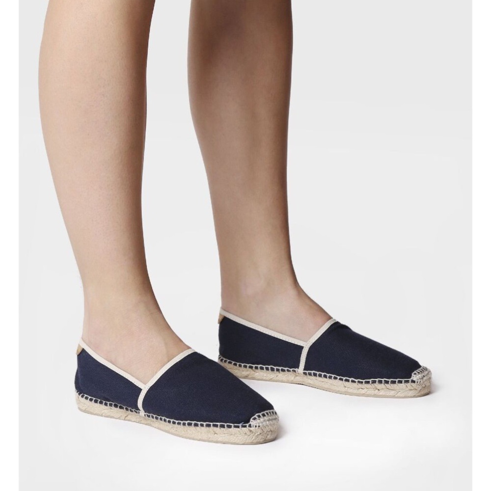 Toni Pons Navy & White Jasper Classic Espadrille Womens Size 41 EU 10 US